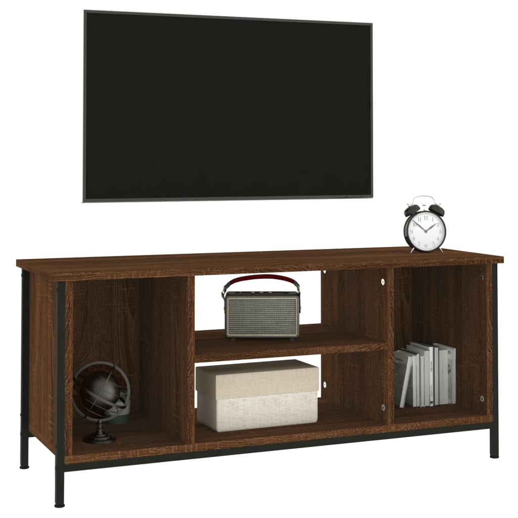 Tv-meubel 102x35x45 cm bewerkt hout eikenkleurig