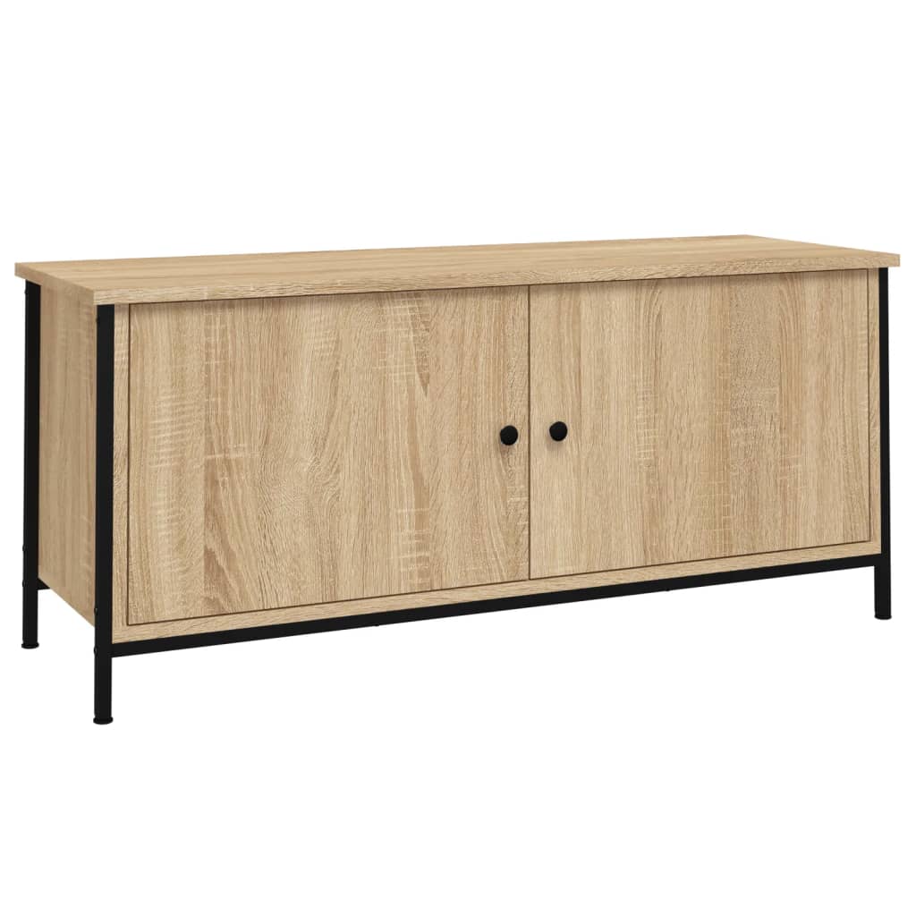 Tv-meubel met deuren 60x35x45 cm bewerkt hout