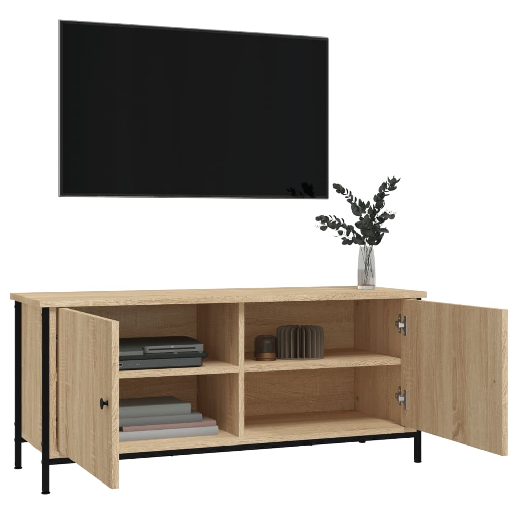 Meuble TV avec portes 60x35x45 cm bois fini