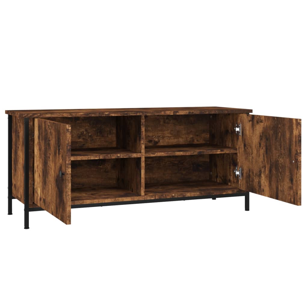 Tv-meubel met deuren 60x35x45 cm bewerkt hout