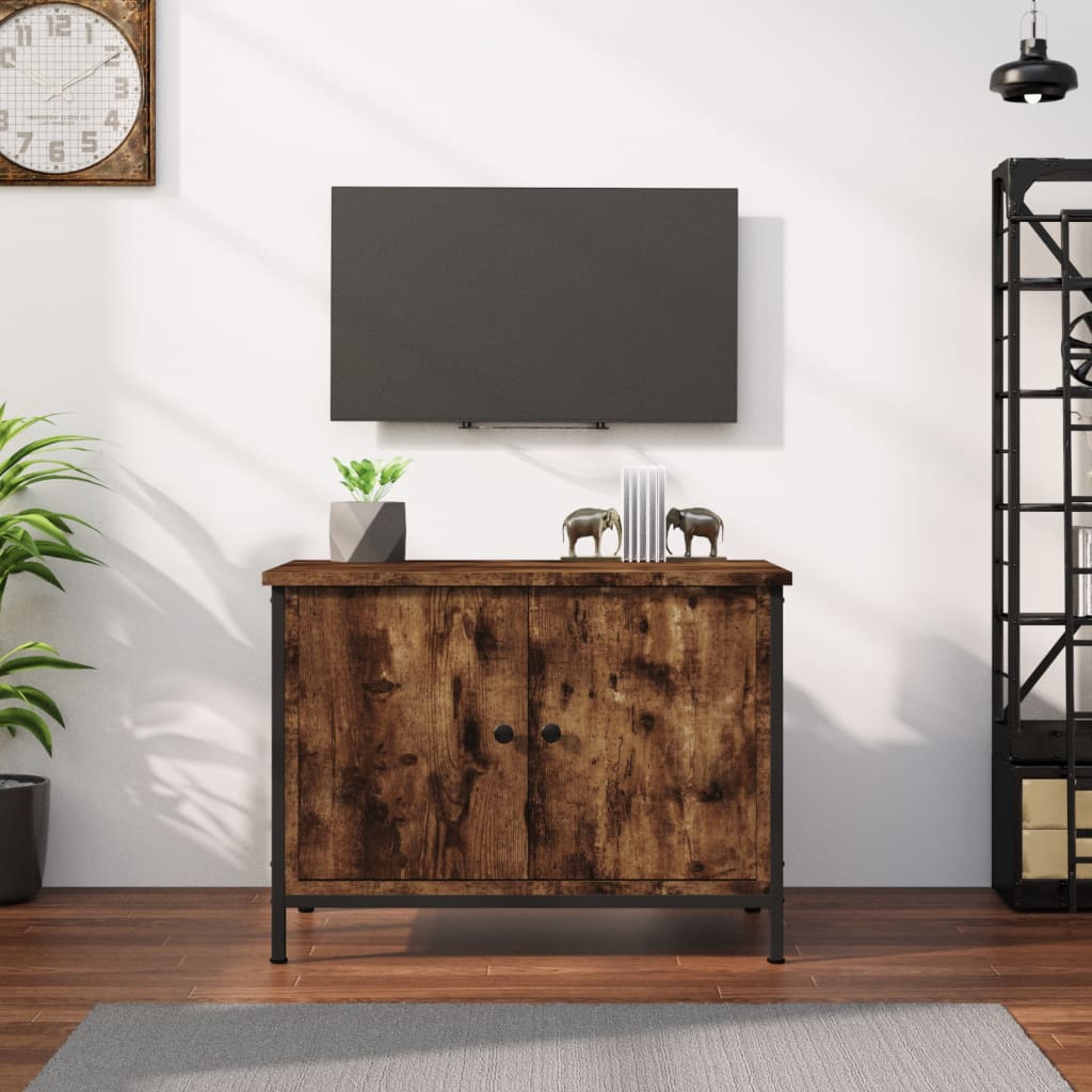 Tv-meubel met deuren 60x35x45 cm bewerkt hout