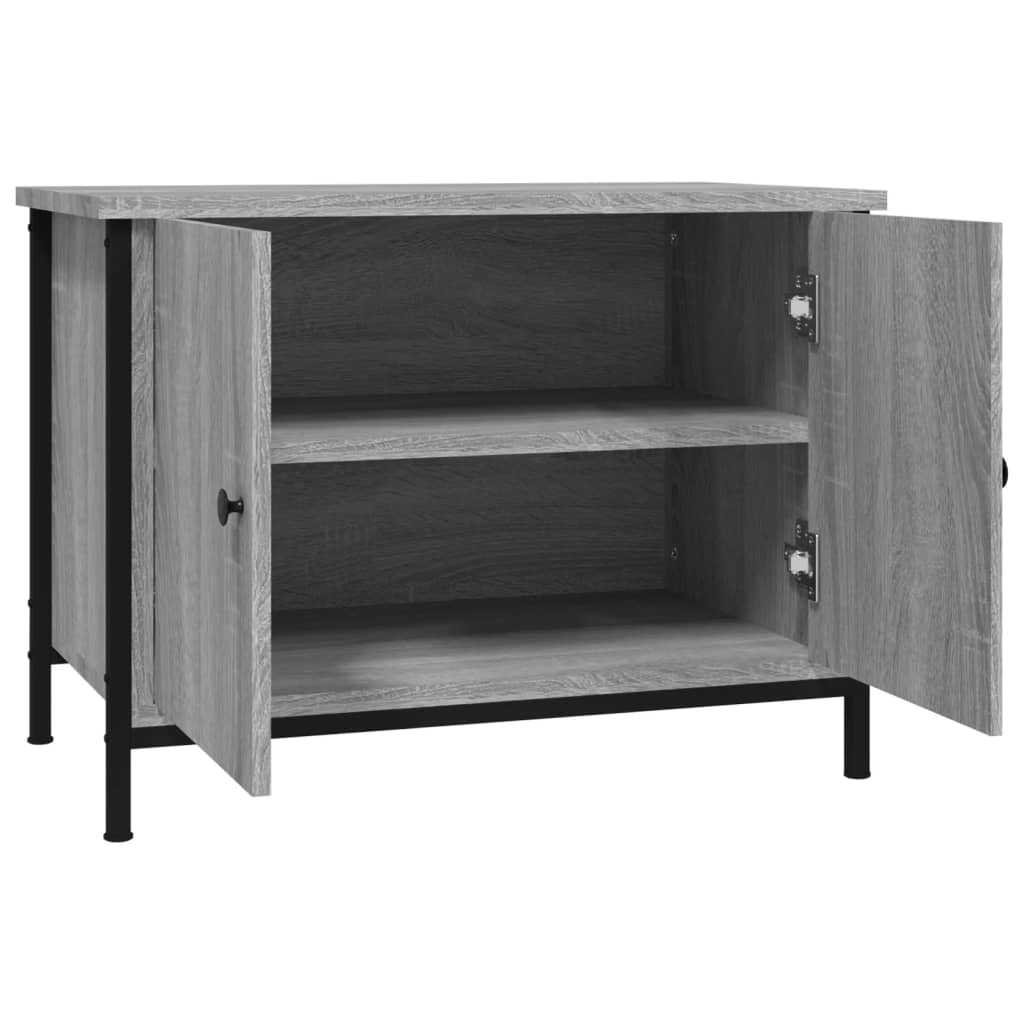 Tv-meubel met deuren 60x35x45 cm bewerkt hout