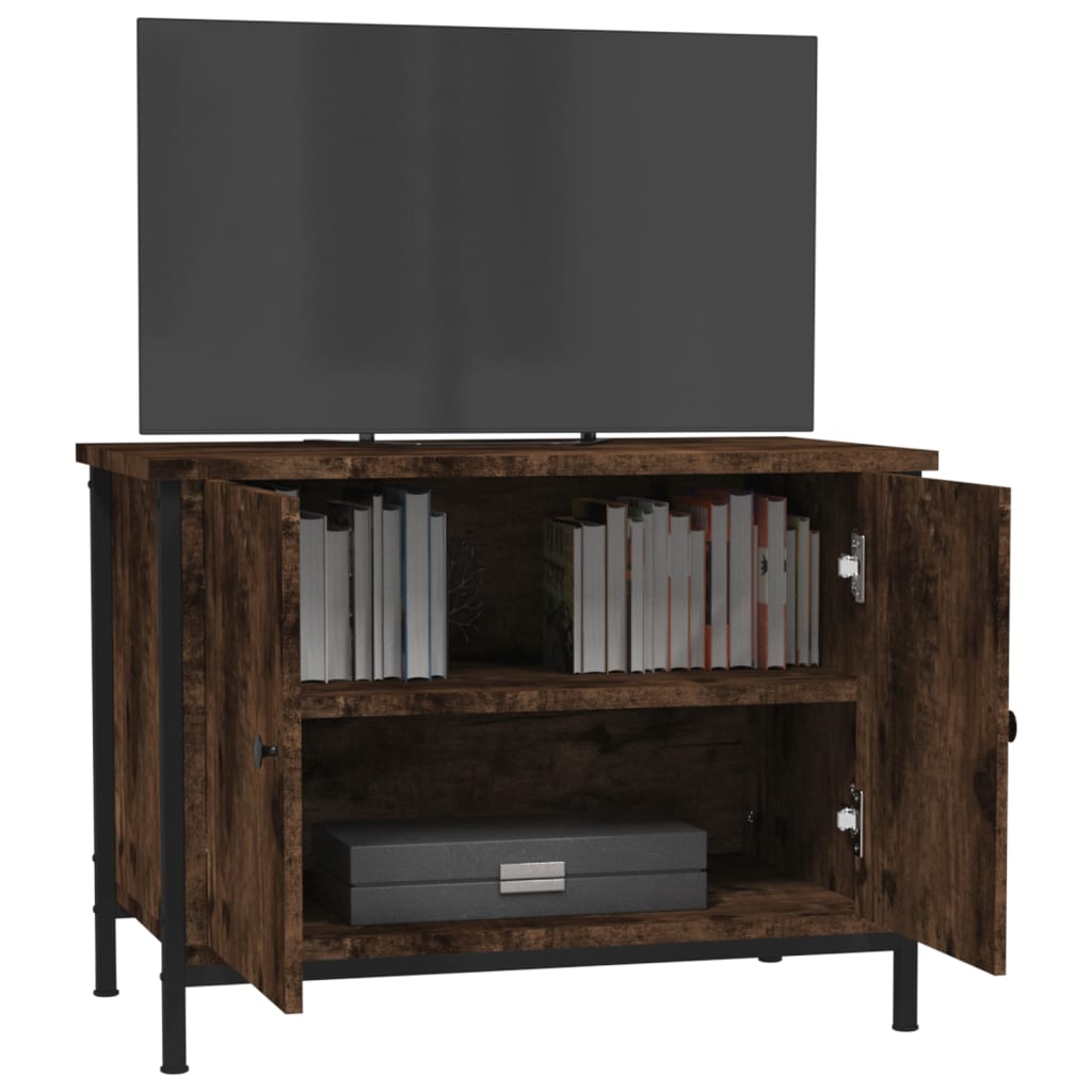 Meuble TV avec portes 60x35x45 cm bois fini