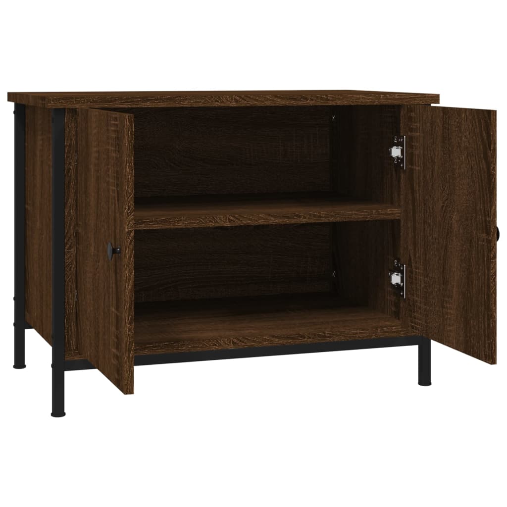 Tv-meubel met deuren 60x35x45 cm bewerkt hout