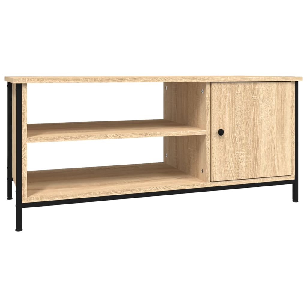 Meuble TV 100x40x45 cm en bois travaillé