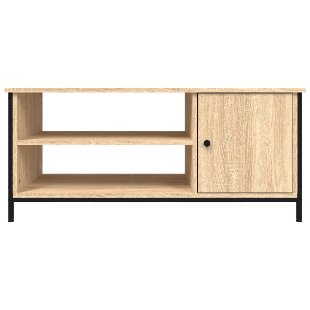 Meuble TV 100x40x45 cm en bois travaillé