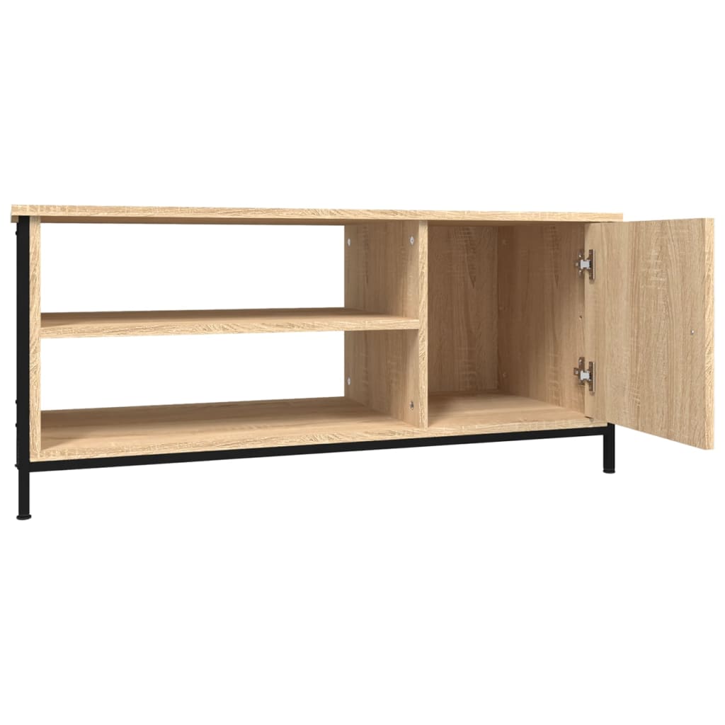 Meuble TV 100x40x45 cm en bois travaillé