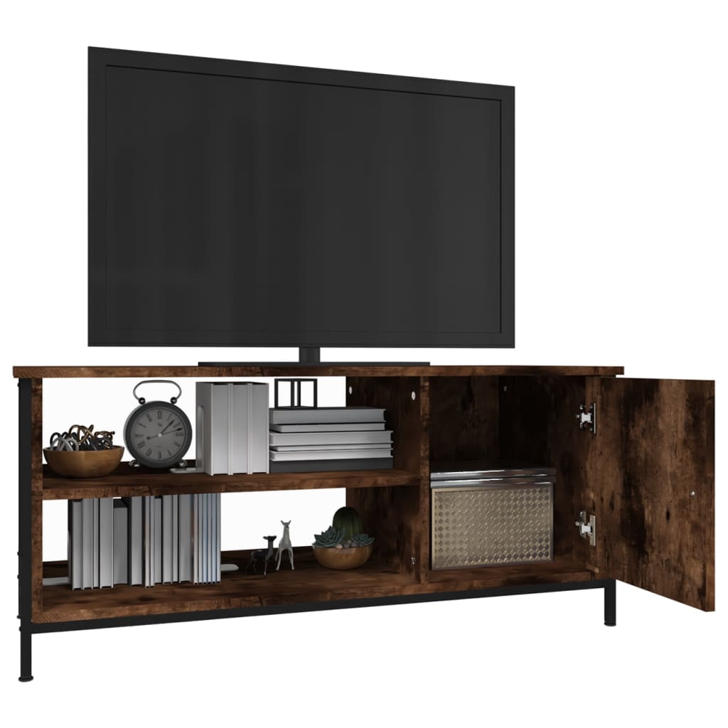 Meuble TV 100x40x45 cm en bois travaillé