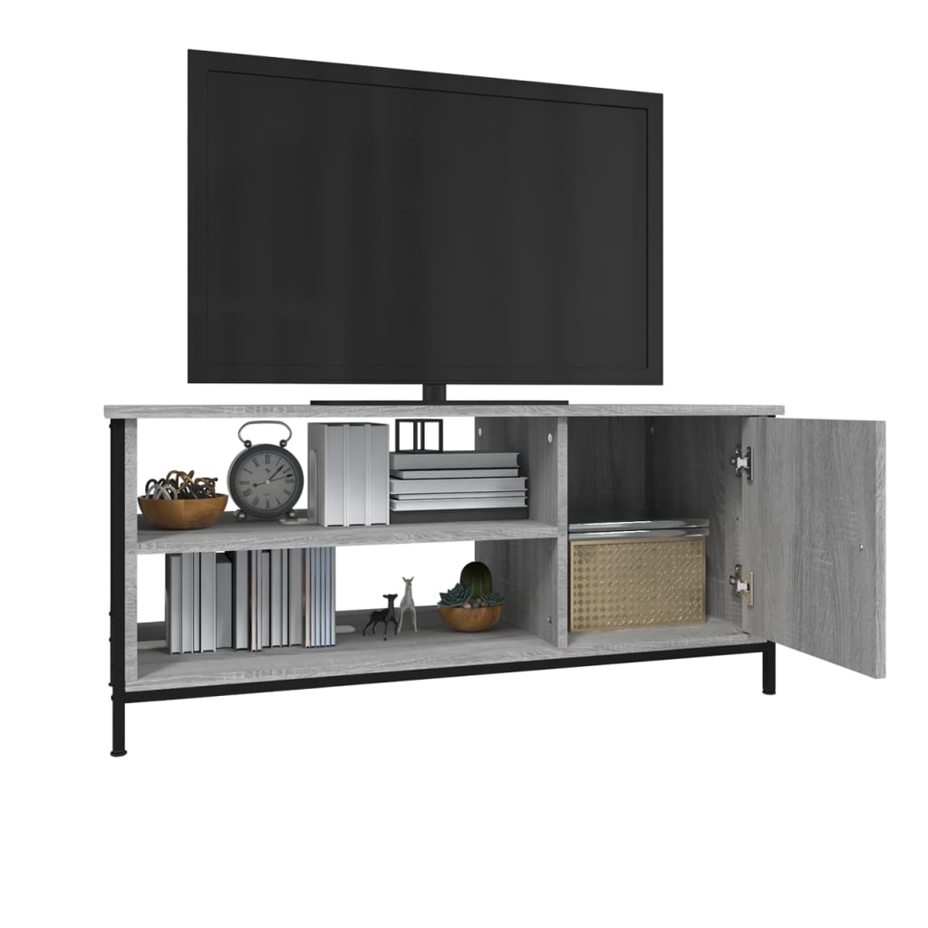 Meuble TV 100x40x45 cm en bois travaillé