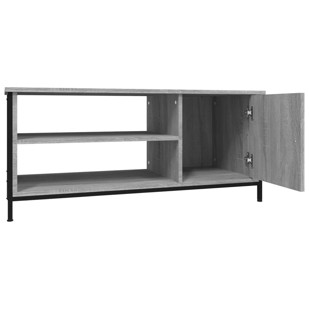 Meuble TV 100x40x45 cm en bois travaillé