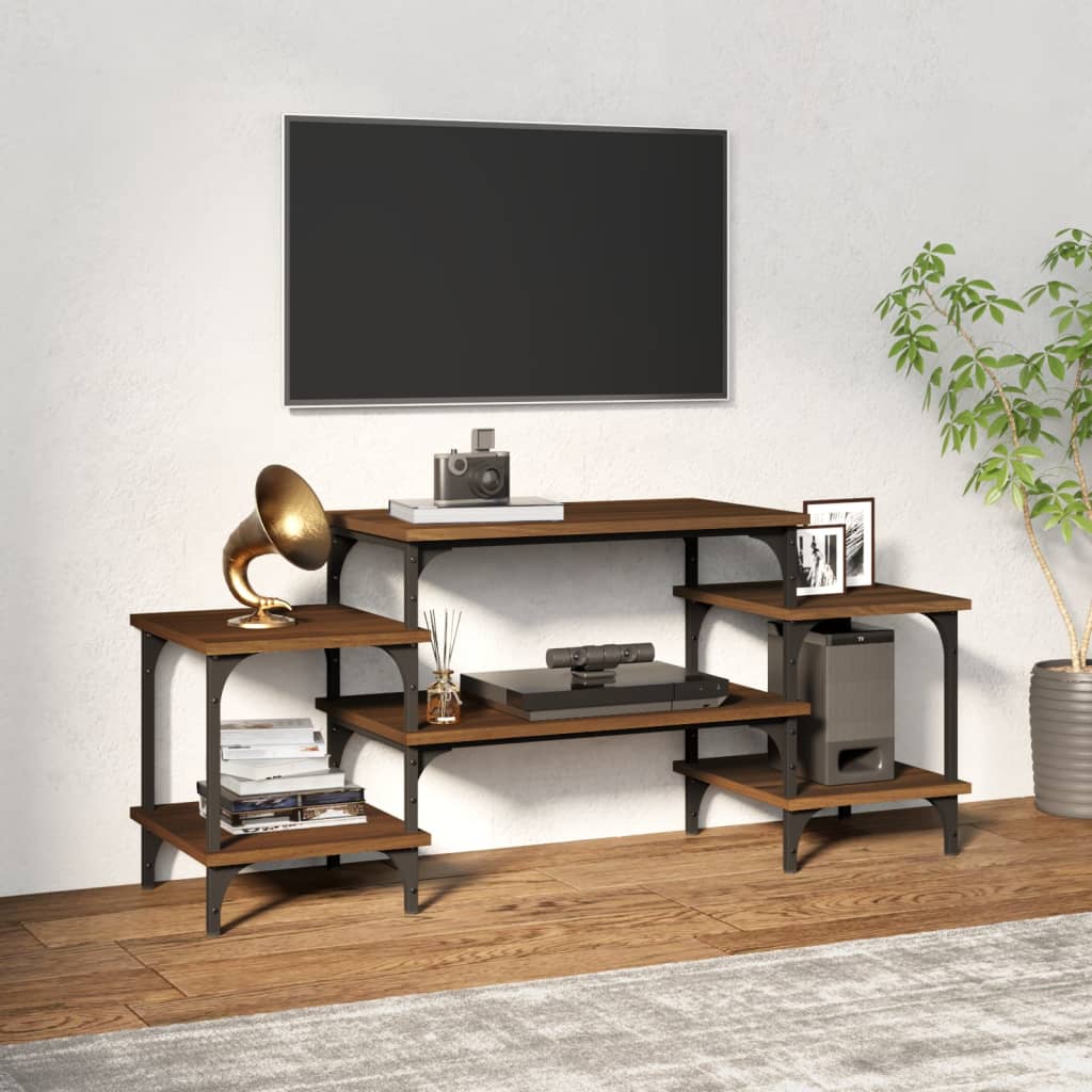 Tv-meubel 157x35x52 cm bewerkt hout eikenkleurig