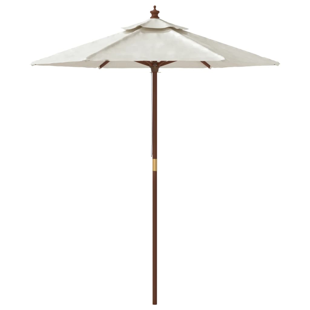 Parasol met houten paal 196x231 cm