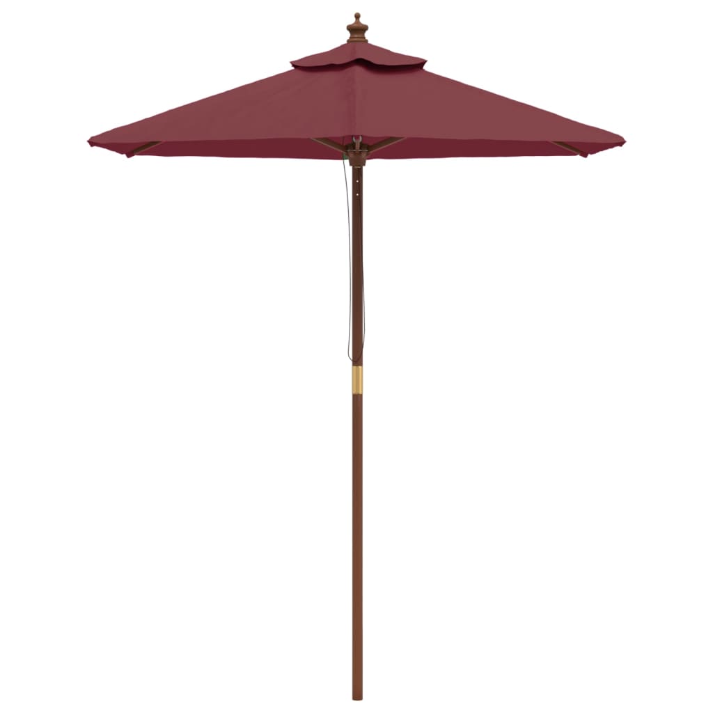 Parasol met houten paal 196x231 cm