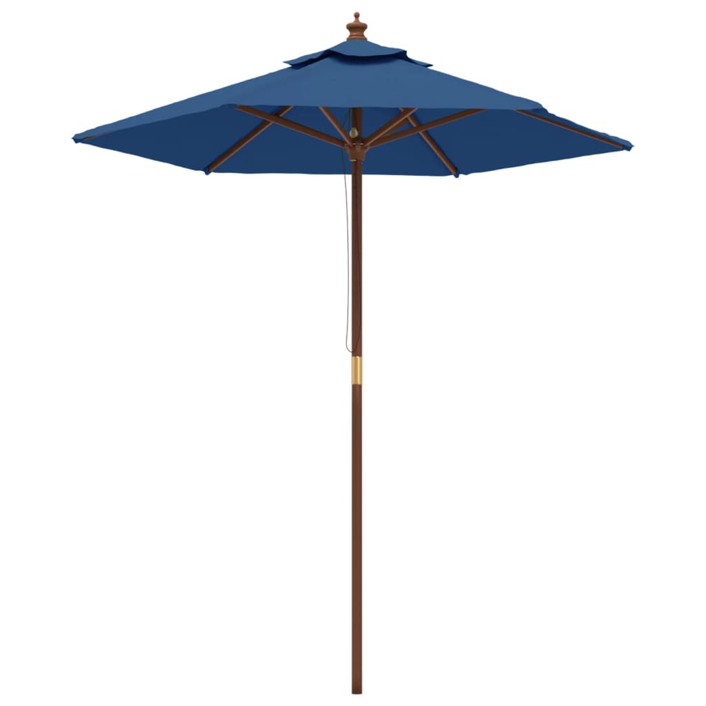 Parasol met houten paal 196x231 cm