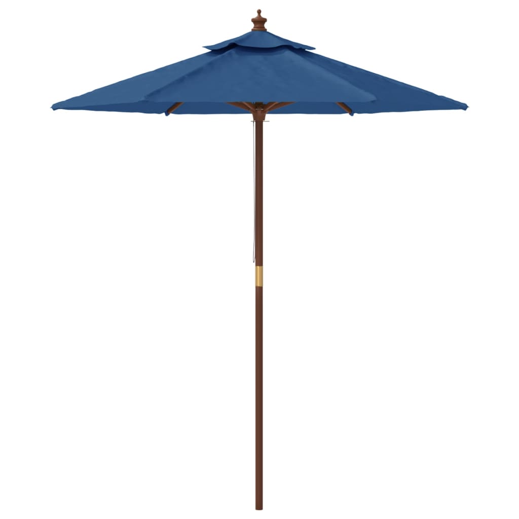 Parasol met houten paal 196x231 cm