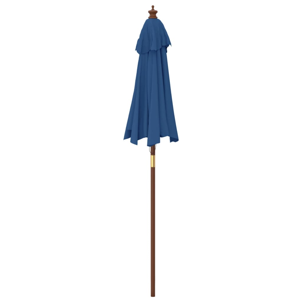 Parasol met houten paal 196x231 cm