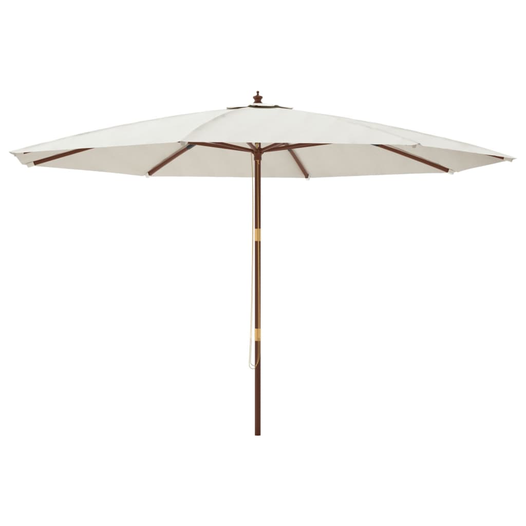 Parasol met houten paal 400x273 cm antracietkleurig