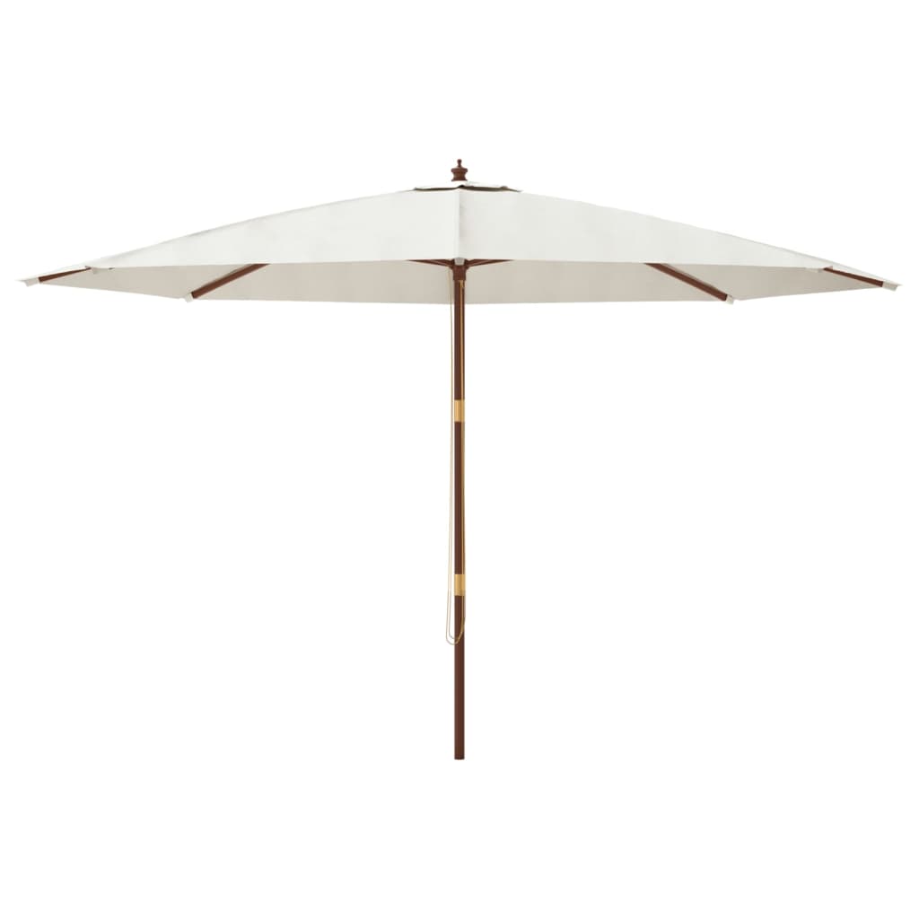 Parasol met houten paal 400x273 cm antracietkleurig