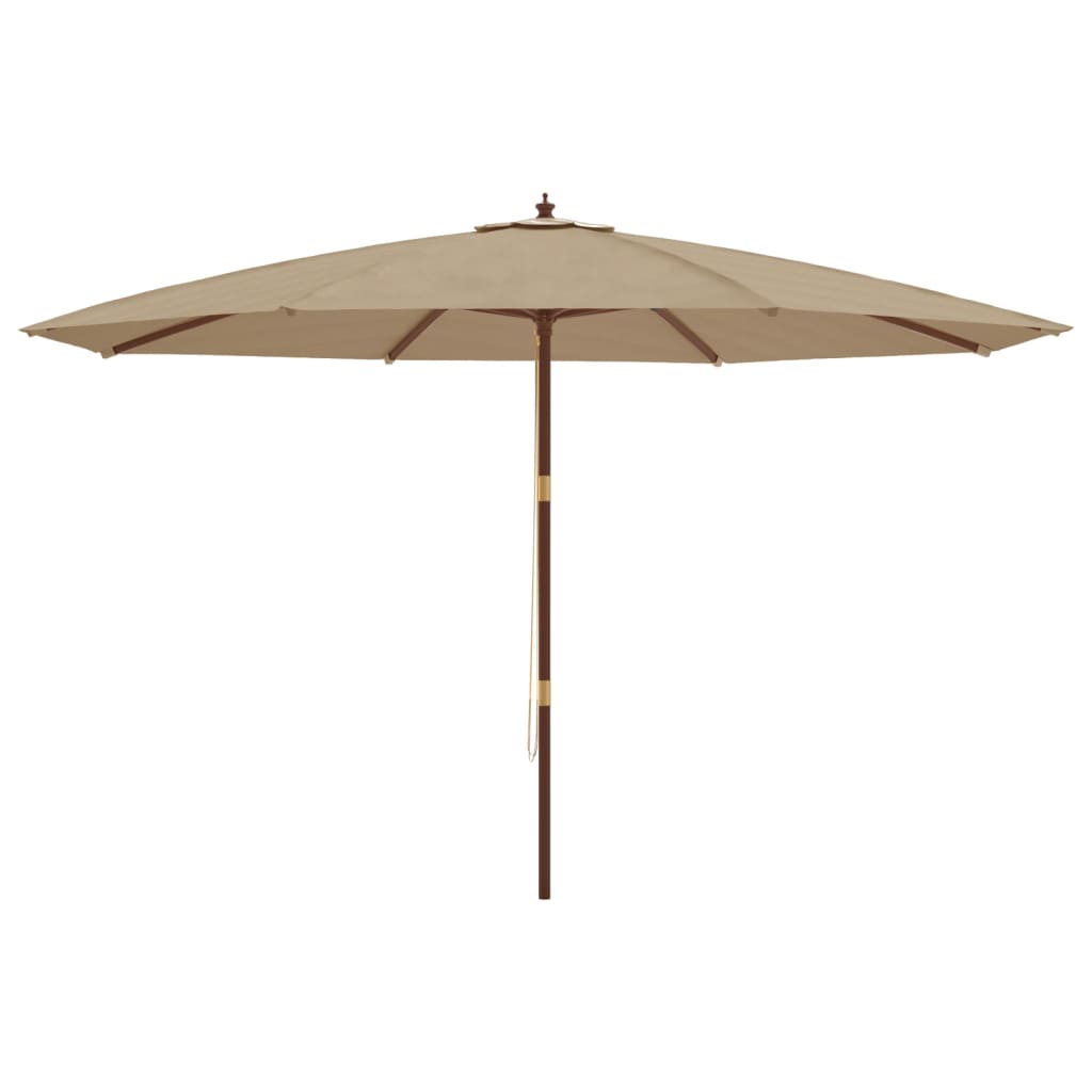 Parasol met houten paal 400x273 cm antracietkleurig