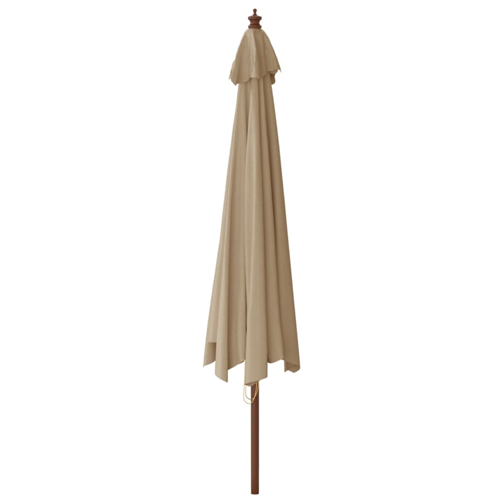 Parasol met houten paal 400x273 cm antracietkleurig