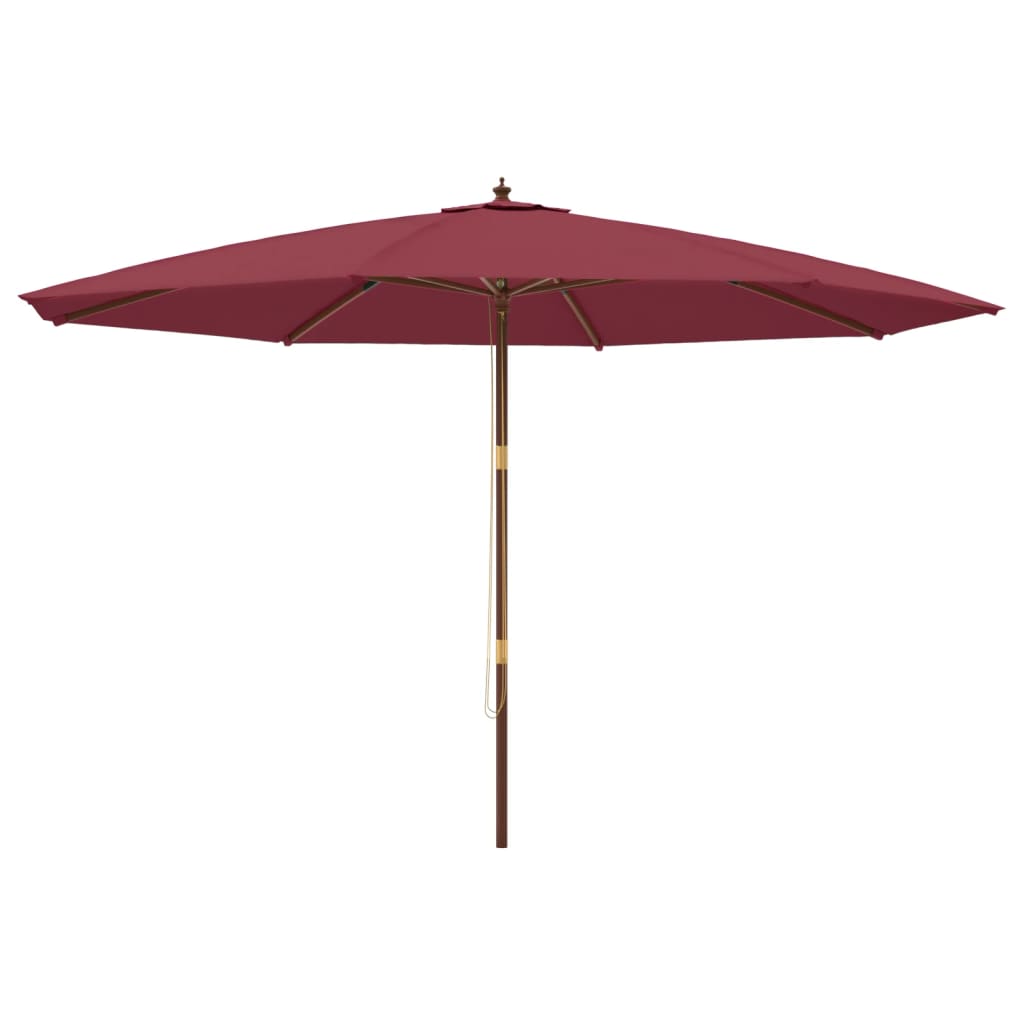 Parasol met houten paal 400x273 cm antracietkleurig