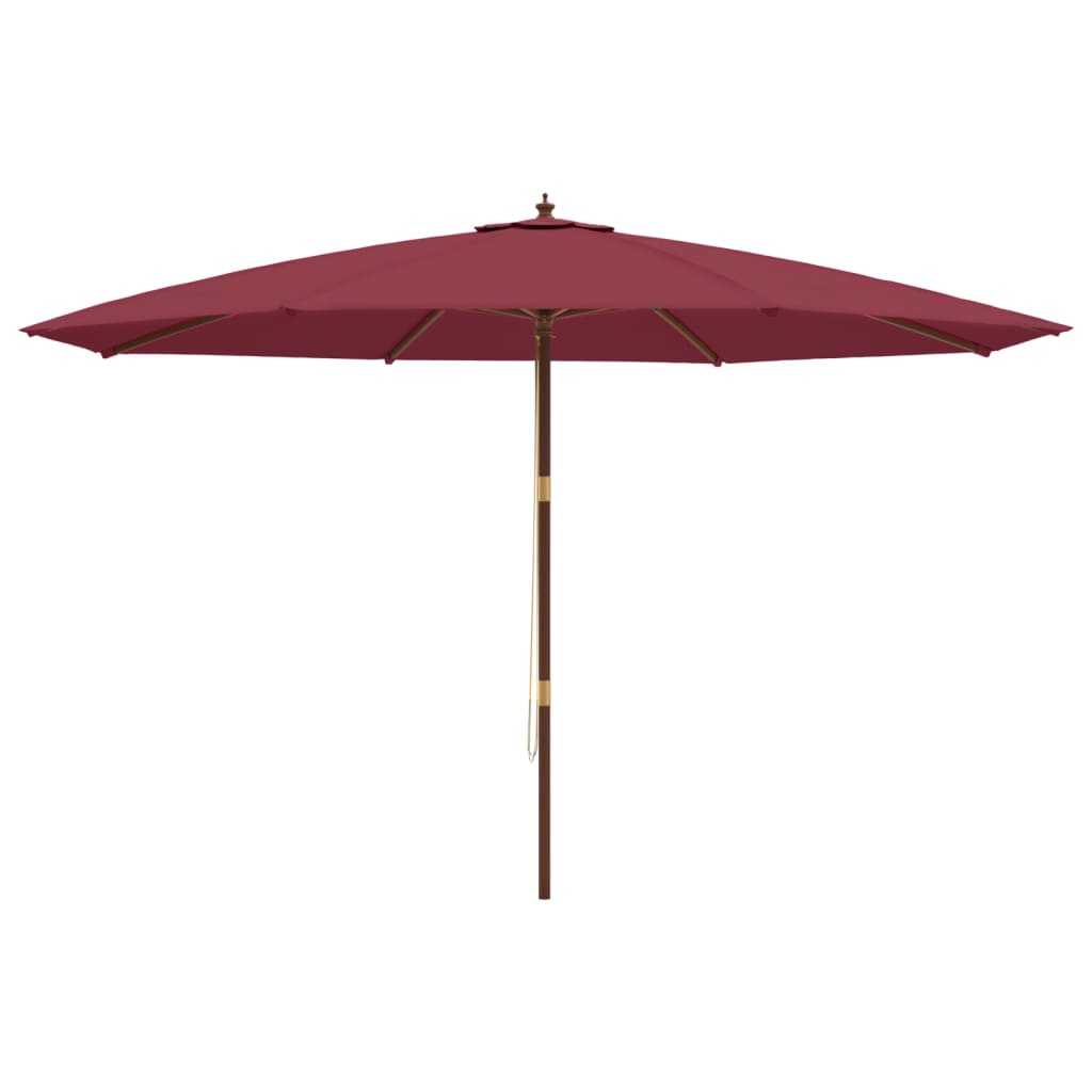 Parasol met houten paal 400x273 cm antracietkleurig