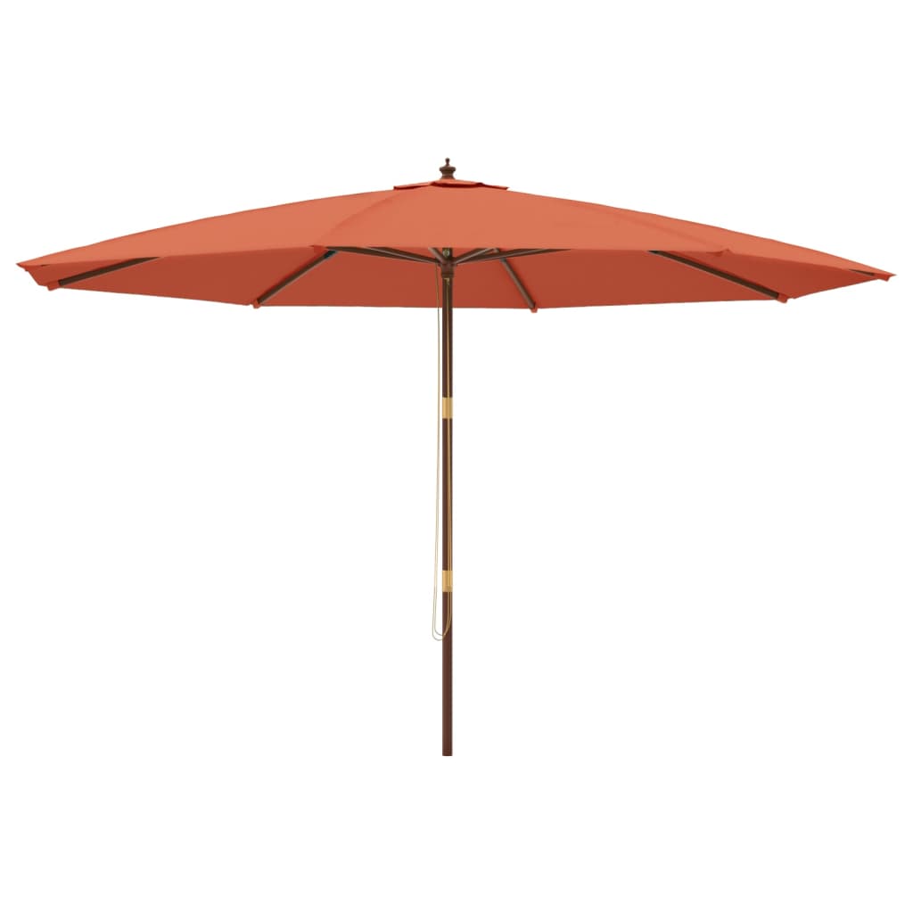 Parasol met houten paal 400x273 cm antracietkleurig