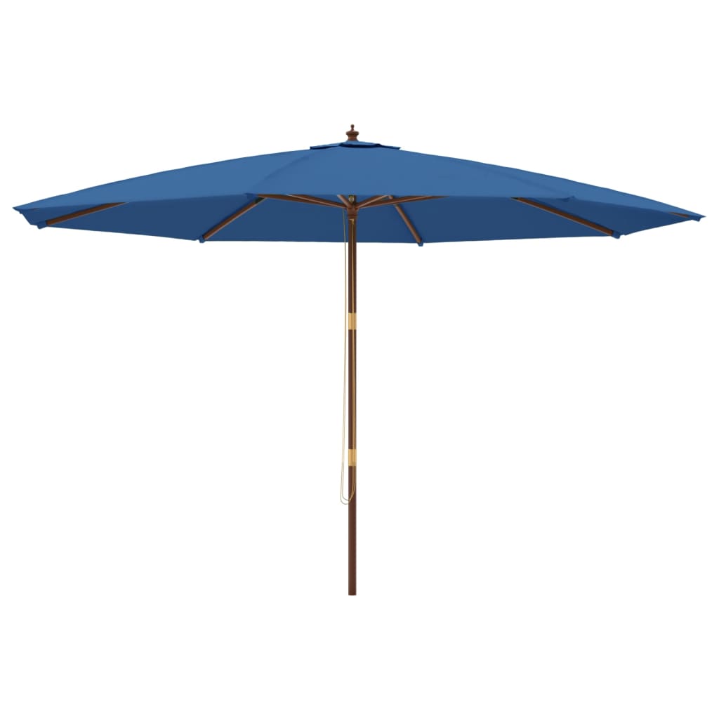 Parasol met houten paal 400x273 cm antracietkleurig