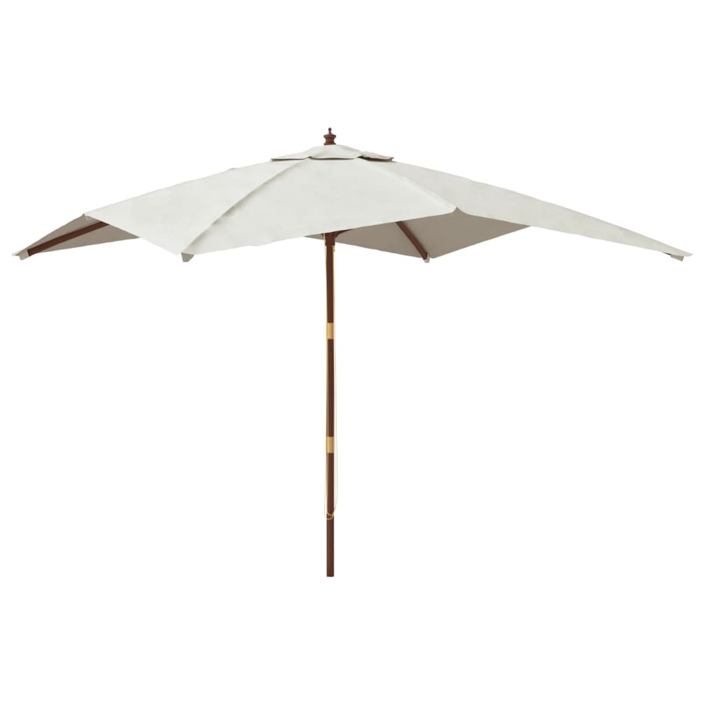 Parasol met houten paal 300x300x273 cm