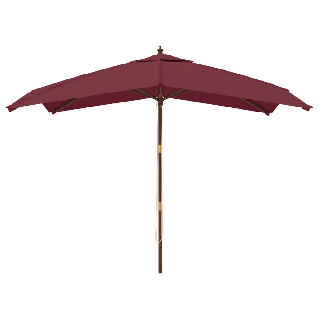 Parasol met houten paal 300x300x273 cm