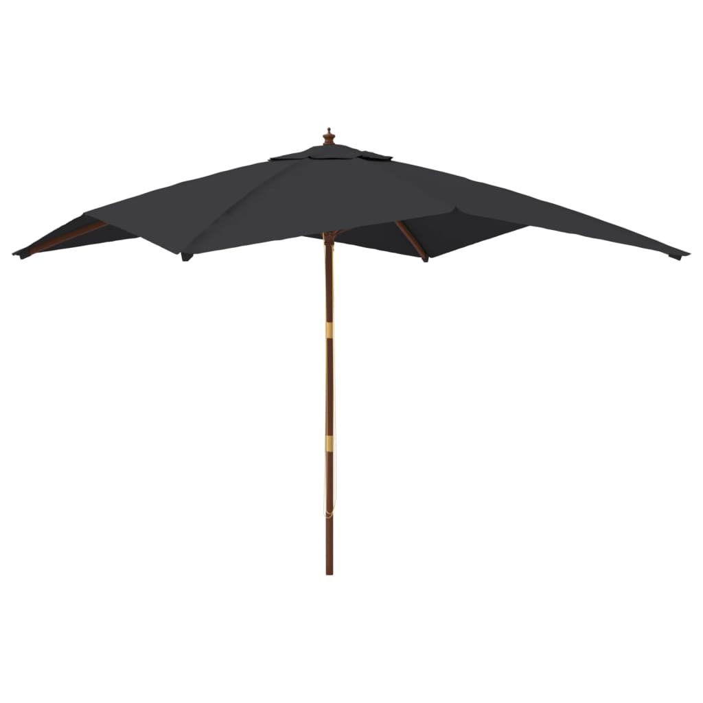 Parasol met houten paal 300x300x273 cm