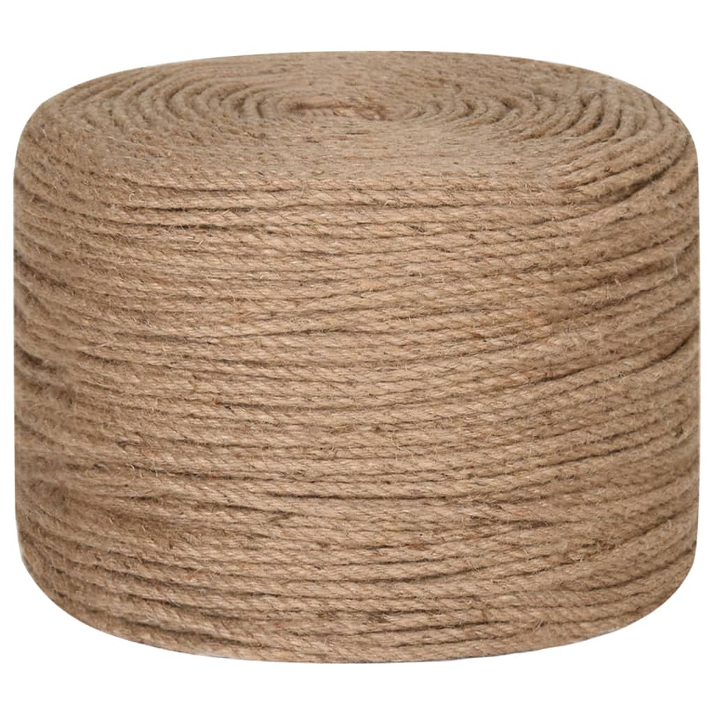 Corde de 50 m de long en jute de 6 mm d'épaisseur