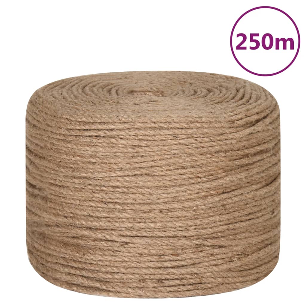 Corde de 5 m de long en jute de 50 mm d'épaisseur