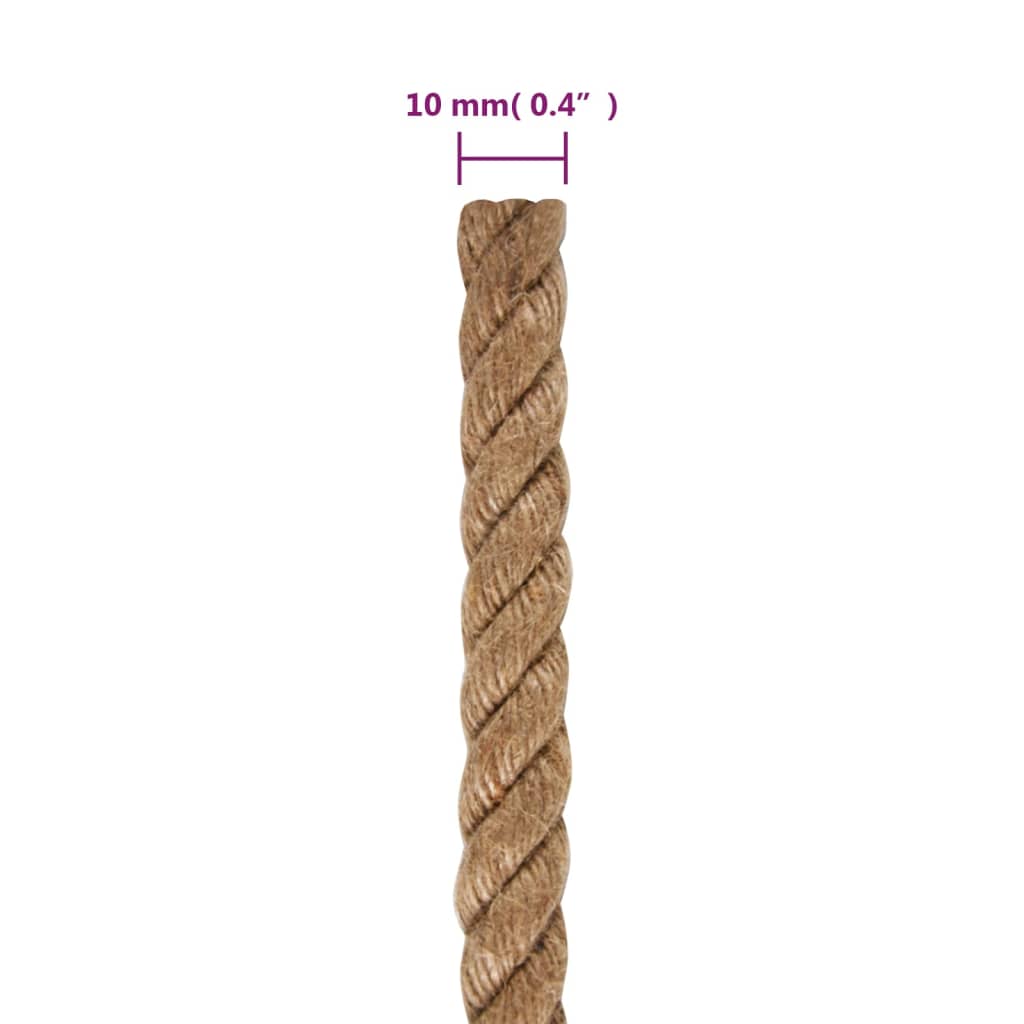 Corde de 5 m de long en jute de 50 mm d'épaisseur