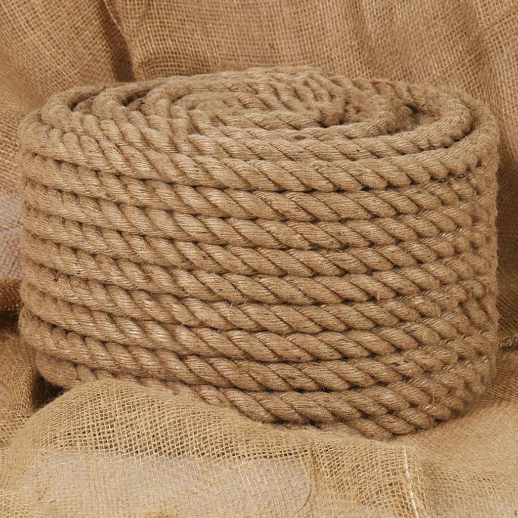 Corde de 5 m de long en jute de 50 mm d'épaisseur