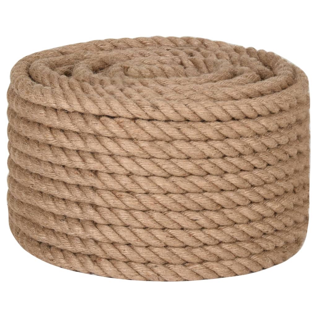 Corde de 25 m de long en jute de 36 mm d'épaisseur