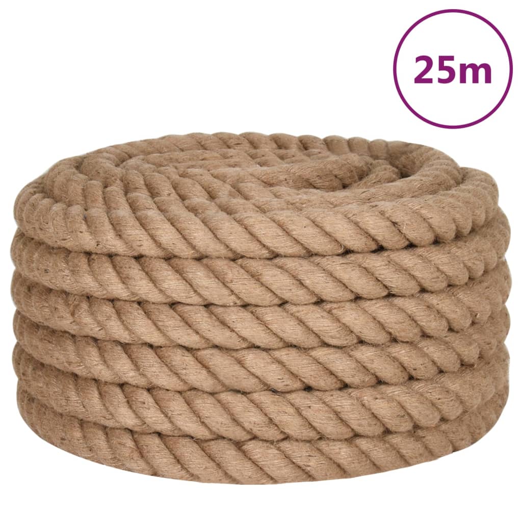 Corde de 5 m de long en jute de 50 mm d'épaisseur