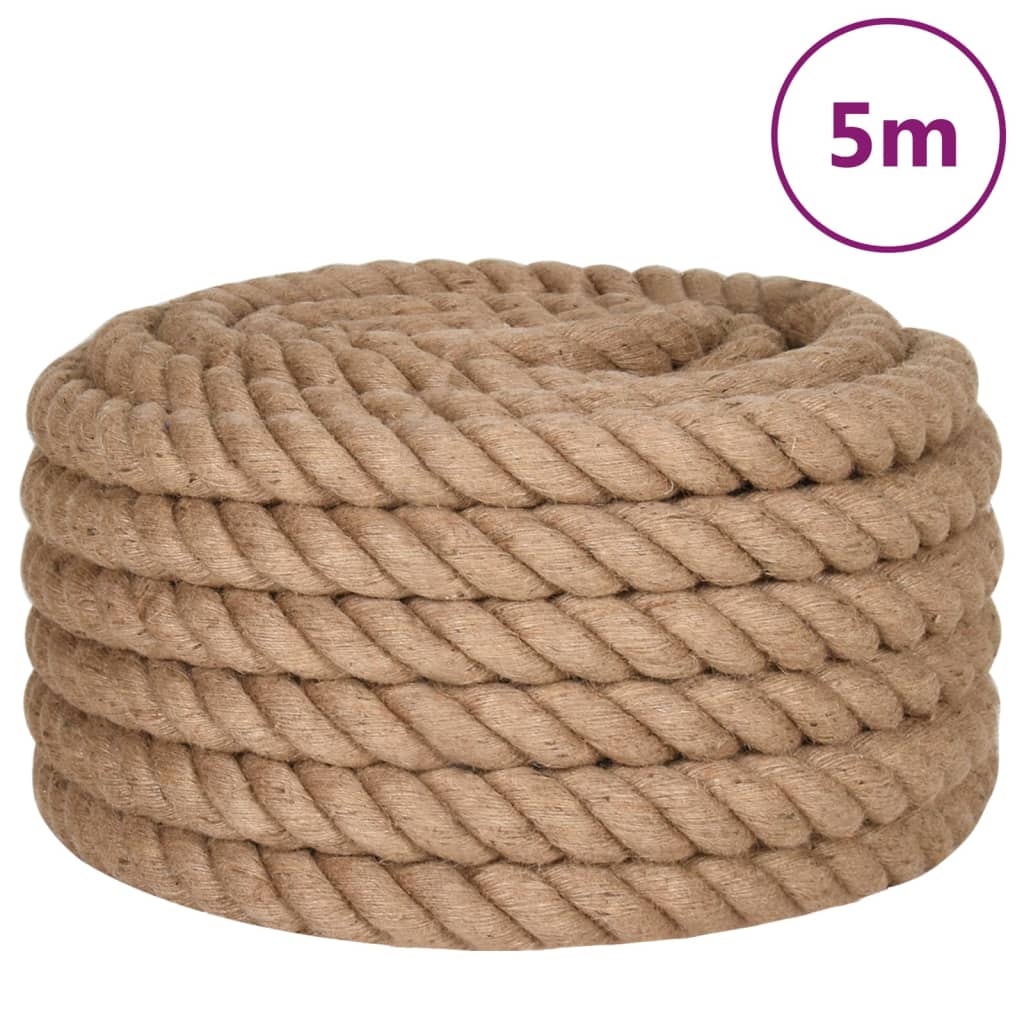 Touw 25 m lang 36 mm dik jute