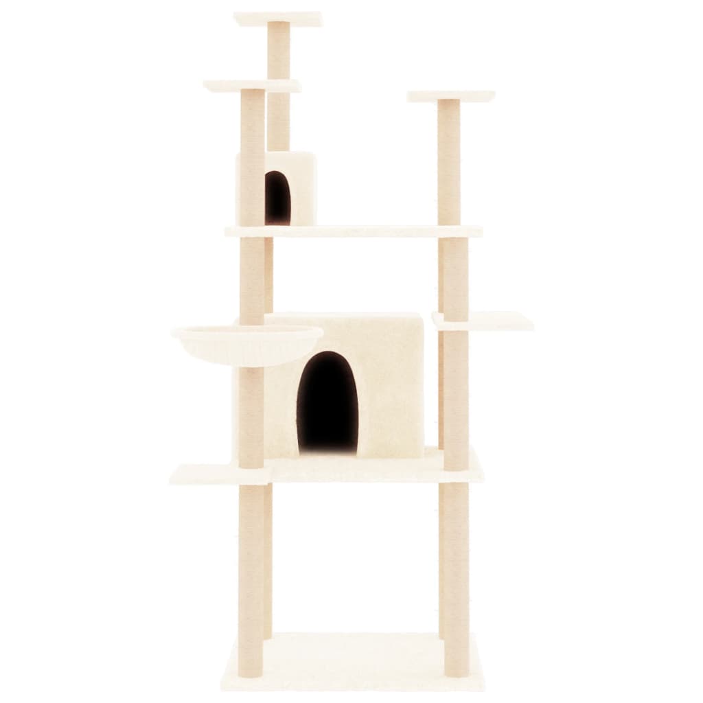 Meuble pour chat avec griffoirs en sisal 166 cm