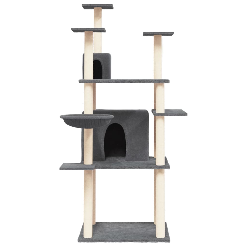 Meuble pour chat avec griffoirs en sisal 166 cm