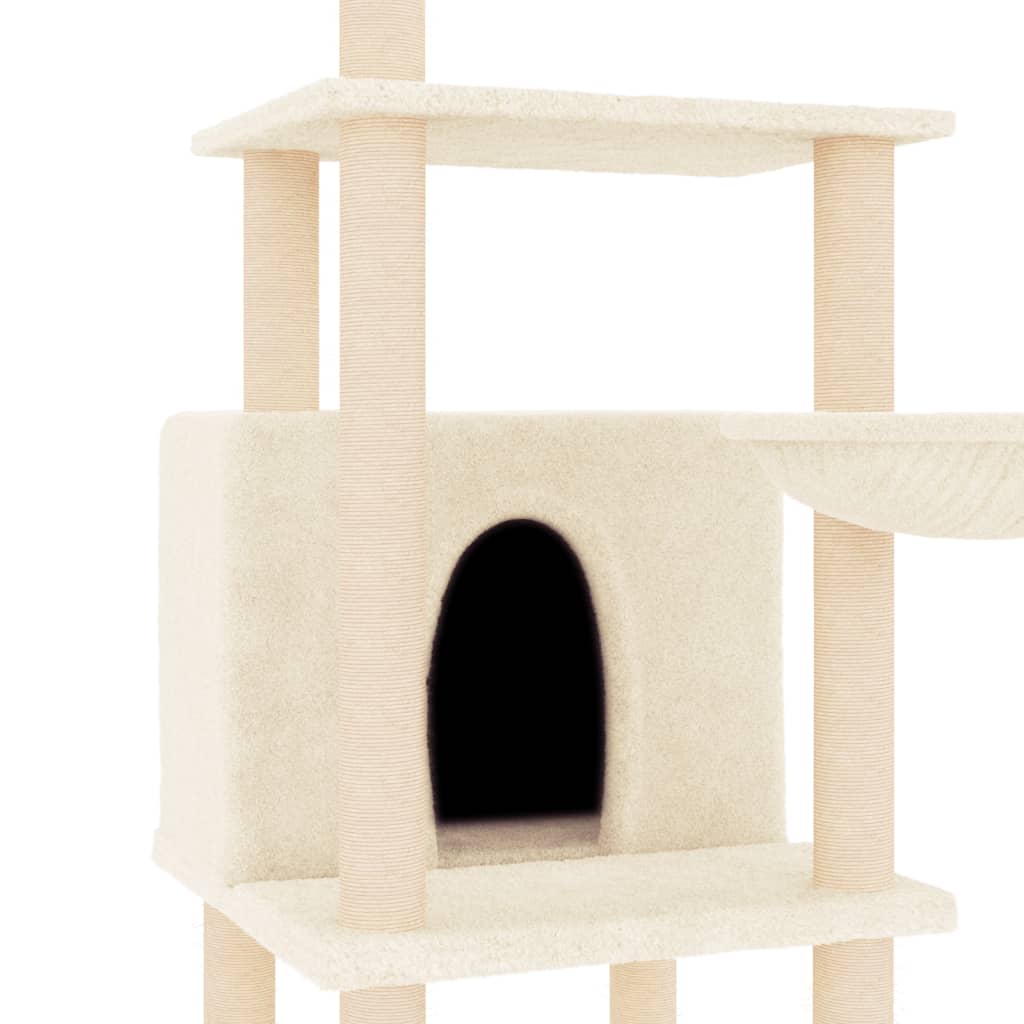 Meuble pour chat avec griffoirs en sisal 132 cm