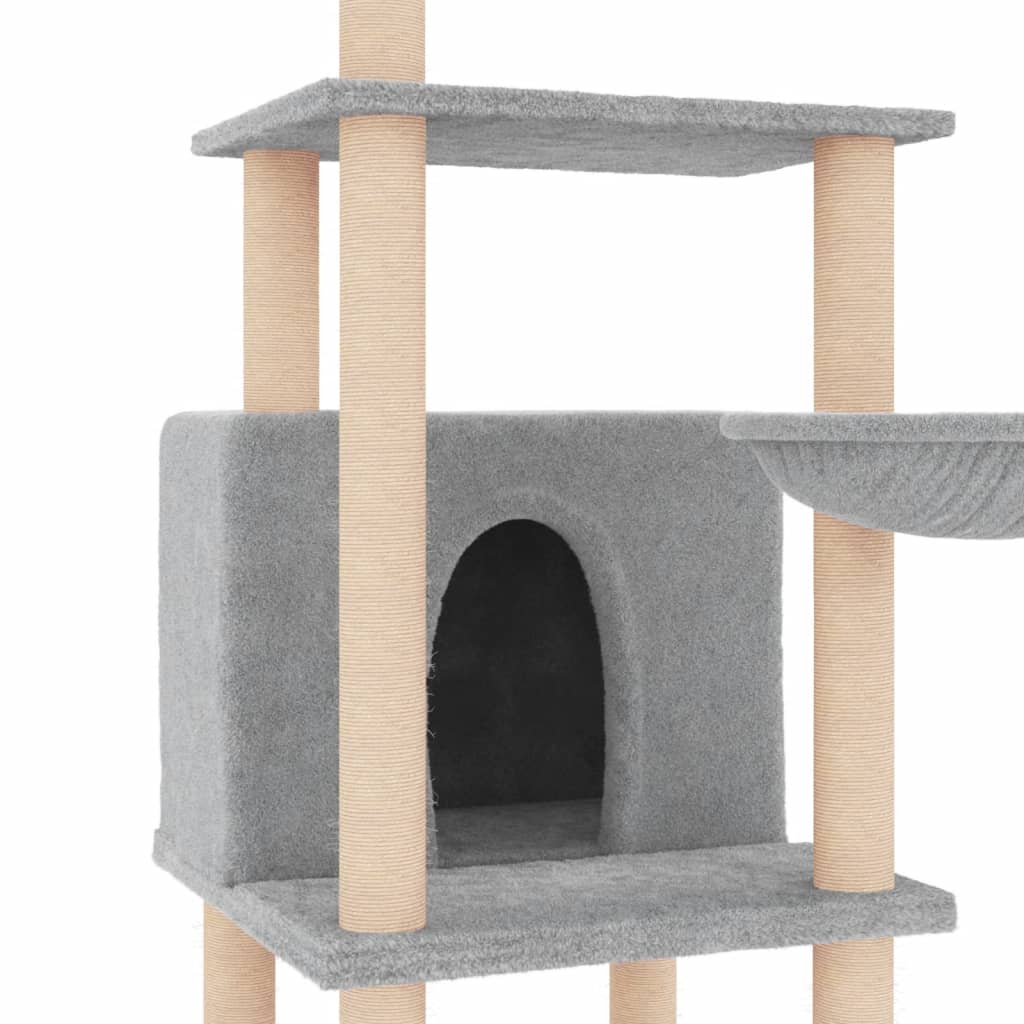 Meuble pour chat avec griffoirs en sisal 132 cm