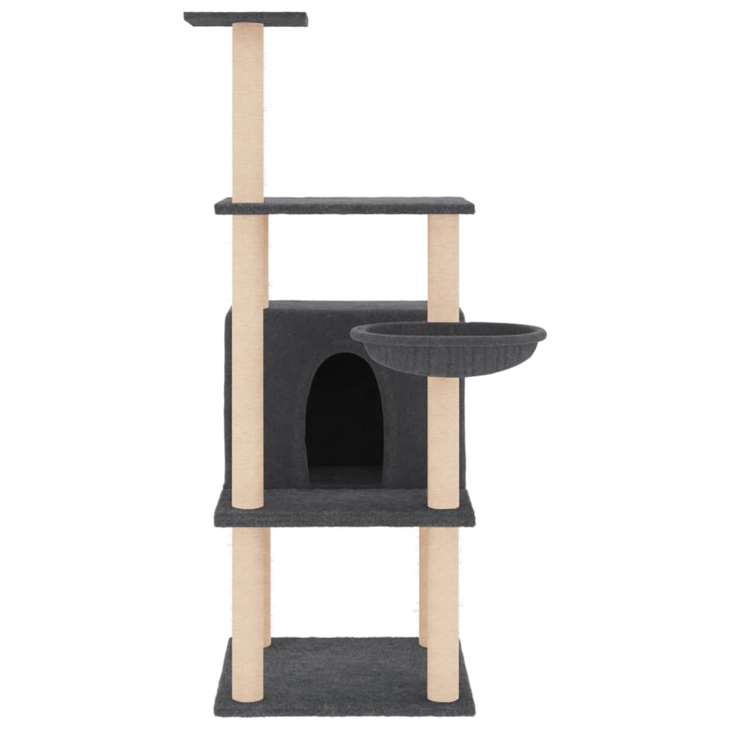 Meuble pour chat avec griffoirs en sisal 132 cm