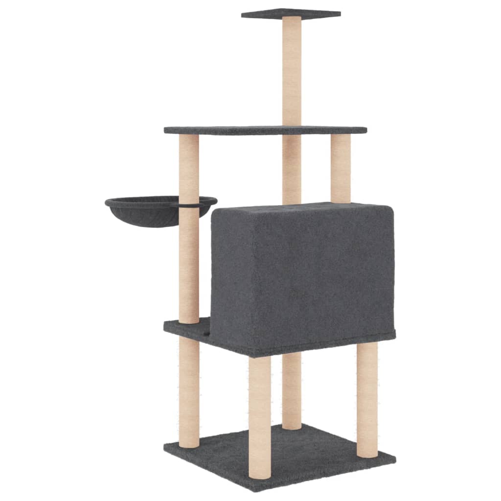 Meuble pour chat avec griffoirs en sisal 132 cm