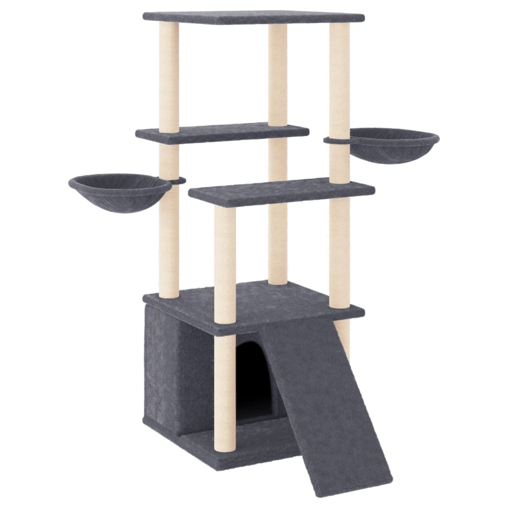 Meuble pour chat avec griffoirs en sisal 133 cm