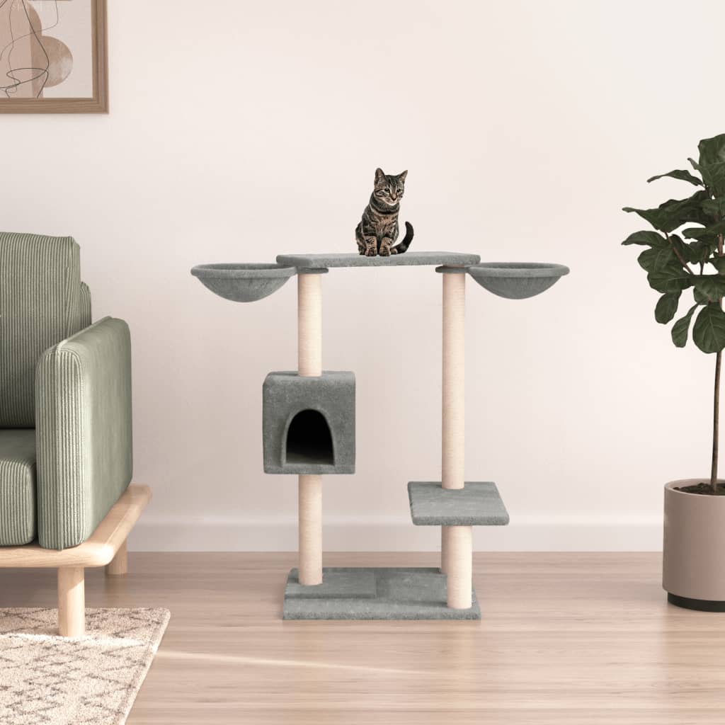 Meuble pour chat avec griffoirs 82 cm