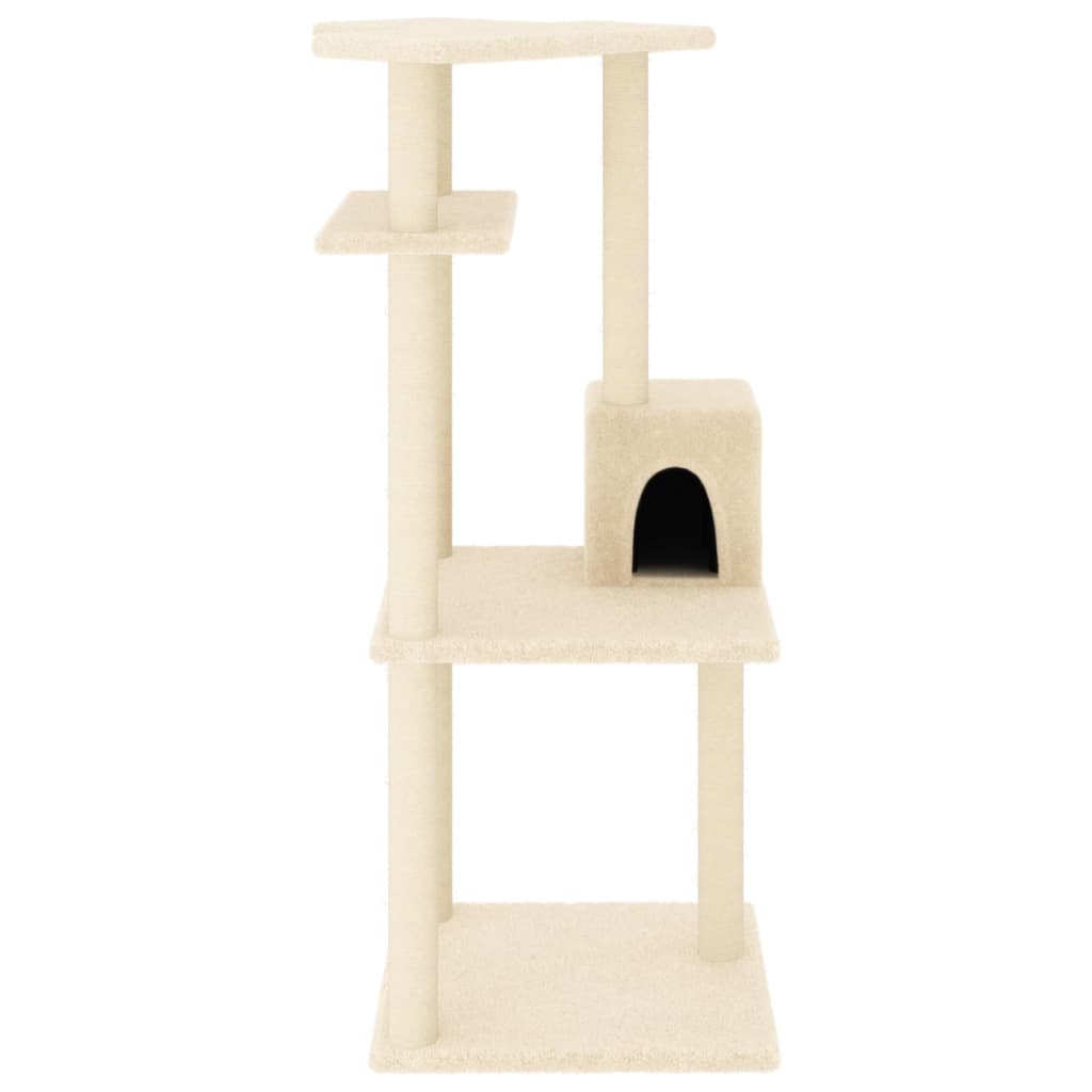 Meuble pour chat avec griffoirs en sisal 123 cm