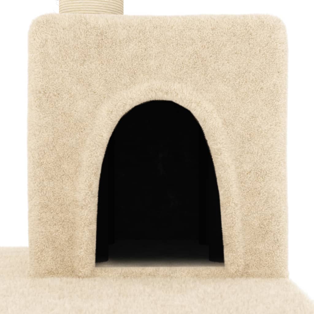 Meuble pour chat avec griffoirs en sisal 123 cm