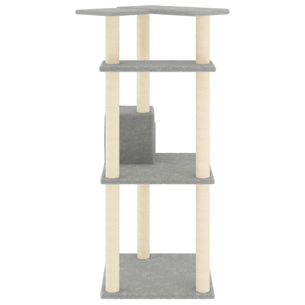 Meuble pour chat avec griffoirs en sisal 123 cm