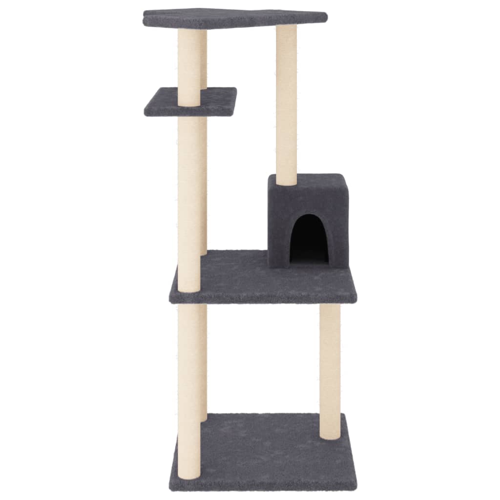 Meuble pour chat avec griffoirs en sisal 123 cm